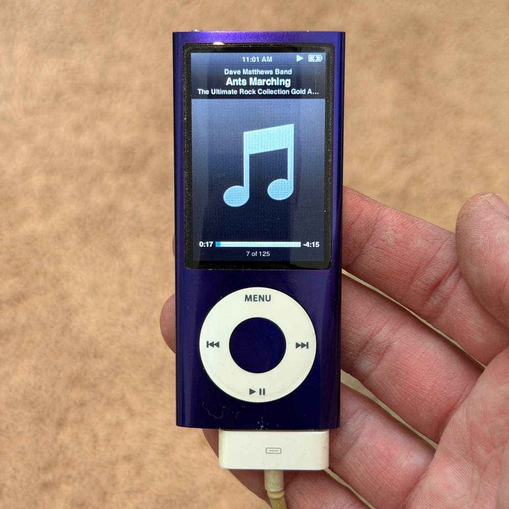 Apple iPod Nano 5th Gen Purple 8GB 16GB Model A1320 Music Player W/ Songs Tested